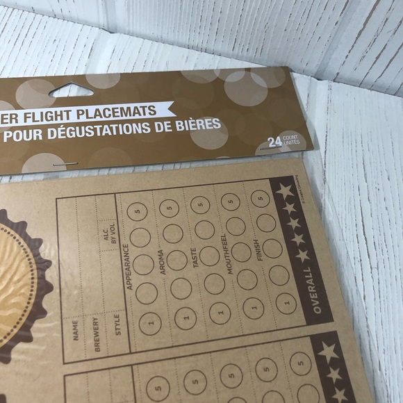 NEW 24 Beer Flight Placemats & 6 Snack Cups Paper - Picture 4 of 7